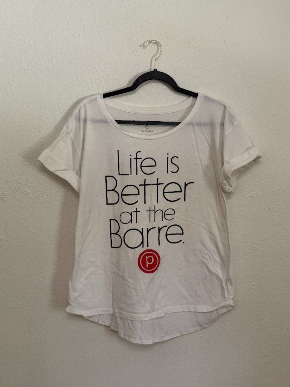 Large Pure Barre "Life Is Better at the Barre" T-shirt